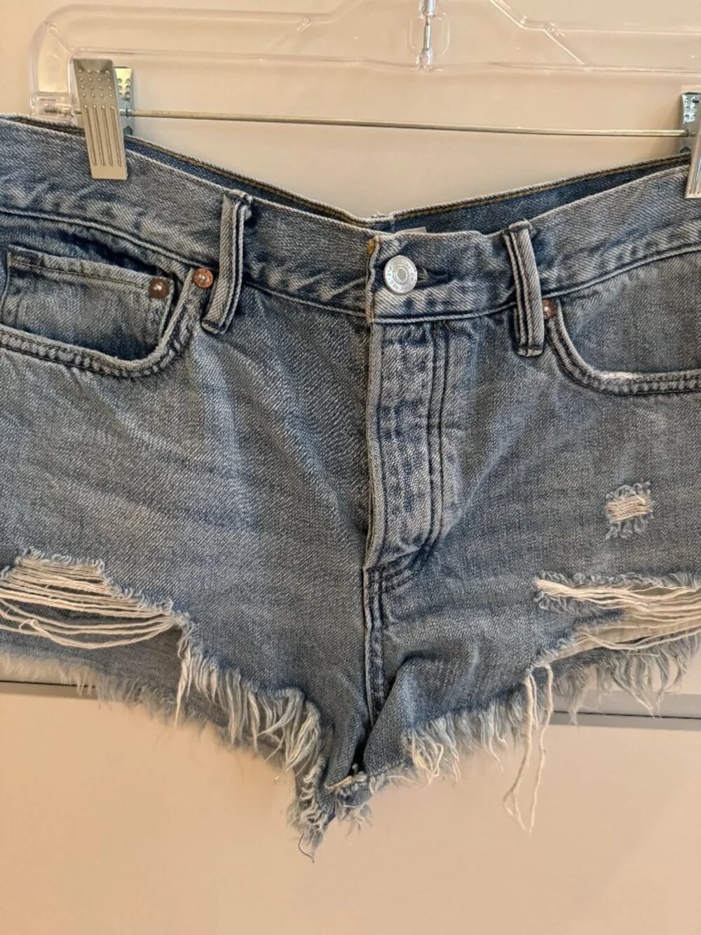 We the Free Distressed Jean Shorts